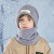 child hat Winter velvet warm two man girl Outdoor velvet hedging