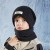 child hat Winter velvet warm two man girl Outdoor velvet hedging