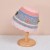 day hollow knitting autumn Winter sweet more woolen hat woman color flowers Bucket hat