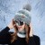 Winter warm hat two velvet thick gradual change color knitting woolen fashion all-Purpose hedging