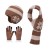child hat gloves set man woman velvet hedging Winter warm knitting woolen