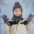 child hat gloves three hedging woolen man girl Outdoor warm knitting