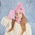 child hat gloves three hedging woolen man girl Outdoor warm knitting