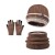 child hat gloves set Winter velvet knitting woolen Outdoor warm hedging