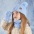 child hat Outdoor warm three lovely samll knitting woolen man girl velvet hedging