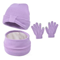 child hat gloves set Winter Outdoor hedging man woman warm knitting woolen