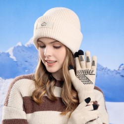 Winter hedging hat woman warm knitting woolen surface