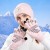Winter hedging hat woman warm knitting woolen surface