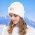 Winter hedging hat woman warm knitting woolen surface