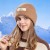 Winter hedging hat woman warm knitting woolen surface