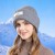 Winter hedging hat woman warm knitting woolen surface