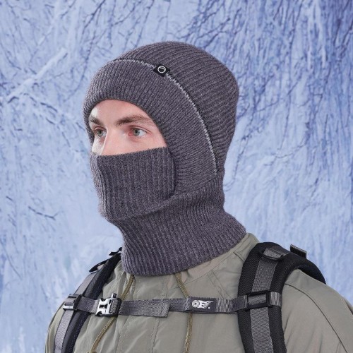 (  Dark gray)hat surface Winter Outdoor warm hedging man velvet knitting woolen