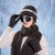 Winter hat gloves three fashion all-Purpose hedging warm knitting woolen woman