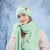 Winter hat gloves three fashion all-Purpose hedging warm knitting woolen woman