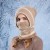Winter hedging hat lady velvet surface warm wind knitting woolen
