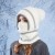 Winter hedging hat lady velvet surface warm wind knitting woolen