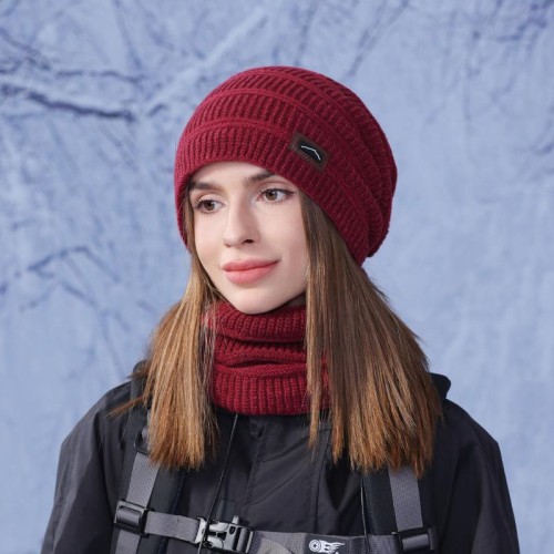 Winter hat two woman occidental style knitting woolen Outdoor velvet warm hedging
