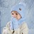 child hat gloves set Winter man girl Outdoor velvet warm hedging knitting woolen