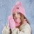 child hat gloves set Winter man girl Outdoor velvet warm hedging knitting woolen
