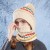 (  Beige)Winter hat surface woman velvet warm hedging wind knitting woolen