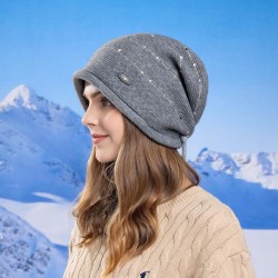 autumn Winter Korean style big head Stripe knitting samll hedging hat woman