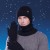 Winter hat gloves set velvet warm woolen occidental style man knitting hedging
