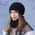 Winter occidental style hat two lady Outdoor velvet warm hedging knitting woolen