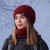 Winter occidental style hat two lady Outdoor velvet warm hedging knitting woolen