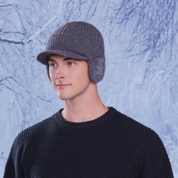 Winter bag head hat Outdoor velvet woolen man warm knitting baseball cap