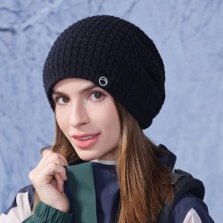 Winter bag head Outdoor warm hat woman occidental style fashion big head velve..