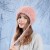 autumn Winter velvet hedging samll fashion woolen warm knitting hat woman