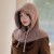  woman autumn Winter warm hat knitting leisure all-Purpose loose and comfortable woolen