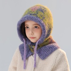 Autumn and Winter child man woman hedging knitting warm hat