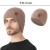 ( black) knitting man big head pure color hedging wool Double layer thick warm woolen