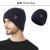  knitting man big head pure color hedging wool Double layer thick warm woolen
