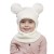 Autumn and Winter hedging hat child Double one-piece pure color lovely woolen knitting man woman