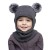 Autumn and Winter hedging hat child Double one-piece pure color lovely woolen knitting man woman