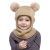 Autumn and Winter hedging hat child Double one-piece pure color lovely woolen knitting man woman