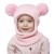 Autumn and Winter hedging hat child Double one-piece pure color lovely woolen knitting man woman