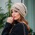 autumn Winter knitting bag head fashion loose and comfortable big head velvet hat woman