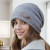 autumn Winter knitting bag head fashion loose and comfortable big head velvet hat woman