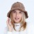  lady twisted Autumn and Winter woolen student knitting fashion warm Bucket hat