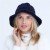  lady twisted Autumn and Winter woolen student knitting fashion warm Bucket hat