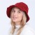  lady twisted Autumn and Winter woolen student knitting fashion warm Bucket hat