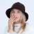  lady twisted Autumn and Winter woolen student knitting fashion warm Bucket hat