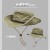  cotton foldable Outdoor man belt belt wind rope Bucket hat
