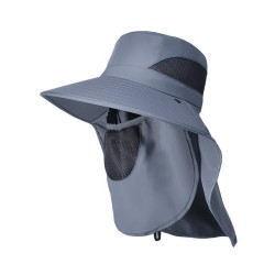 spring summer Shade sunscreen big shawl Bucket hat man Outdoor hat