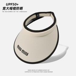 summer sunscreen Shade Korean style all-Purpose Pearl hat woman black big eadb..