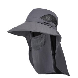 spring summer man Outdoor hat Shade sunscreen big shawl Bucket hat