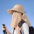 ( Beige)Bucket hat man sun hat summer Outdoor sunscreen draughty sun hat woman